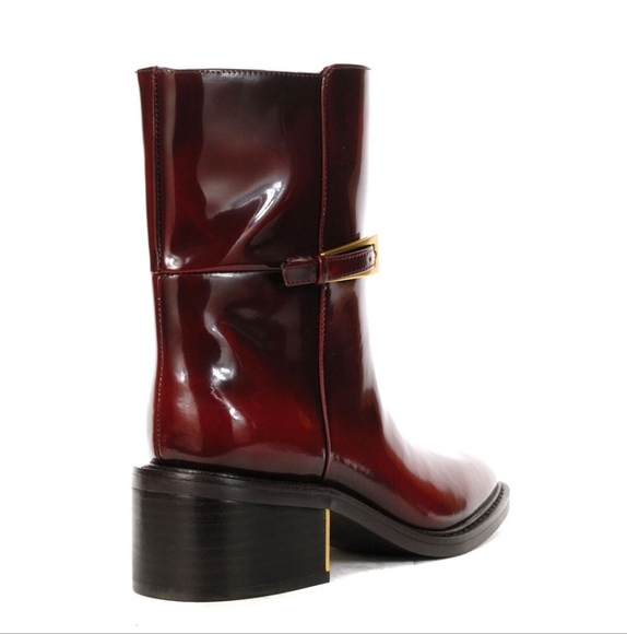 NEW VINCE CAMUTO Chianti Leather Gali Buckle Booties, Size 8 - Picture 2 of 8